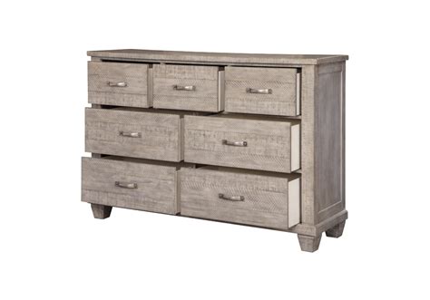 What kind of wood is a farmhouse dresser made of? Naydell Rustic Gray Dresser | Evansville Overstock Warehouse