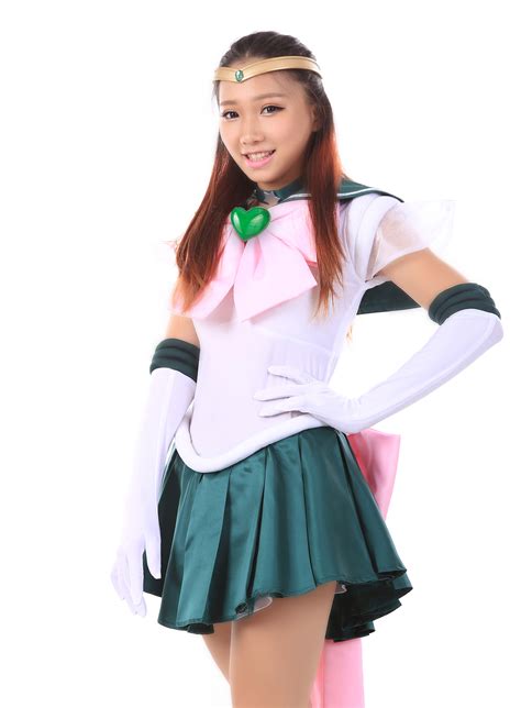 Sailor Moon Cosplay Costume Super S Sailor Jupiter Kino Makoto Fighting