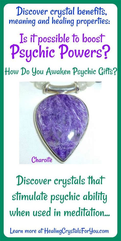 Develop Psychic Powers Learn Specific Crystals To Use Crystal