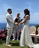 Giovanni Simeone se casó con una increíble ceremonia sobre el mar en Ibiza
