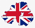 Flag Map Of Northern Ireland - Northern Ireland Union Jack, HD Png ...
