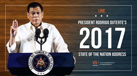 Our nation has been at war with terrorists since al qaeda killed nearly 3,000 americans on 9/11. HIGHLIGHTS: President Rodrigo Duterte's 2017 State of the ...