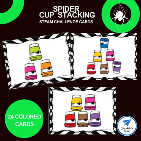 Spider Cup Stacking Steam Challenge Cards Jdaniel4s Mom