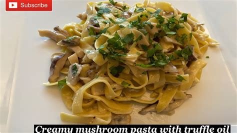 Creamy Mushroom Pasta Sauce With Truffle Oil How To Make Mushroom Sauce YouTube