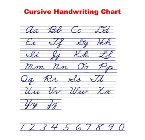 12 Cursive Writing Templates Free Samples Example Format Download