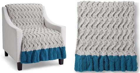 Designed by marianna mel who allows knitters to sell finished items. Zig-Zag Dip Knitted Blanket FREE Knitting Pattern