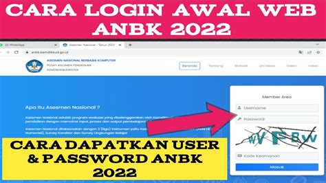 Cara Login Web Anbk 2022 Login Anbk 2022 Youtube