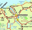 Launceston Map - Australia
