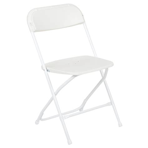 Metal folding chairs, plastic folding chairs, resin and wood wedding chairs from ctc event furniture. White Plastic Folding Chair LE-L-3-WHITE-GG ...