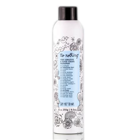 No Nothing Very Sensitive And Super Strong Hairspray 9 Oz