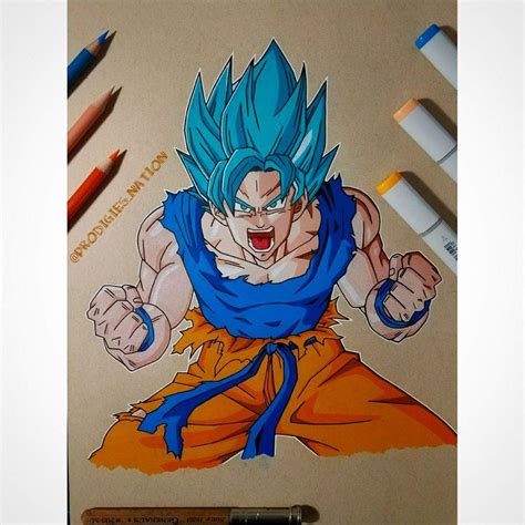 1280x720 dragon ball z goku drawing step by step. Drawing of Goku - Color Pencils | DragonBallZ Amino