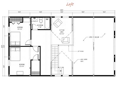 Pre Designed Barn Home Loft Floor Plan Layout Loft Floor Plans Layout