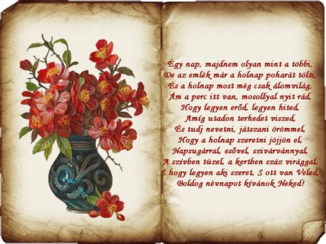 See more of névnapi képeslapok on facebook. Szép képek szép gondolatok: Verses névnapi képeslapok