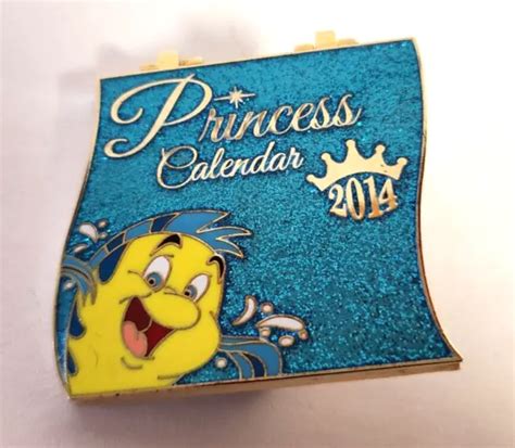 2014 disney princess calendar pin little mermaid ariel flounder hinge pin le 400 39 95 picclick