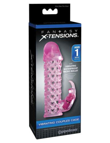 Fantasy X Tensions Vibrating Penis Extender Sleeve💋ed Erection Enhancer