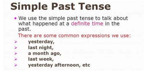 Simple Past Tense Video Lessons Examples Explanations 54 OFF