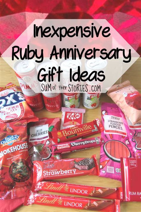 Fun and unique paper present gift ideas your spouse will love. Inexpensive Ruby Wedding Anniversary Gift Ideas — Sum of ...