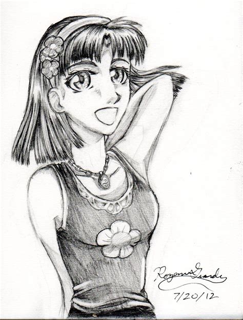 Anime Girl Sketch By Rozen Guarde On Deviantart