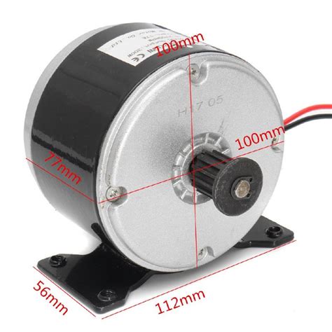24v Dc 300w Electric Motor Brushed 17a 2750rpm 2 Wired Chain For E Bike