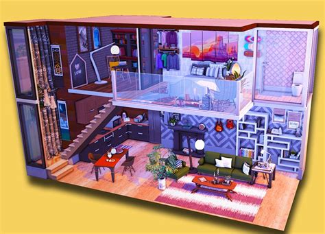 Pin By Heather On Sims 4 House Plans Sims 4 Loft Sims House Sims 4