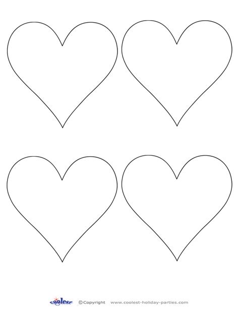 Printable Heart Cut Out 3 Coolest Free Printables