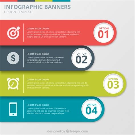 Free Vector Infographic Banners Collection
