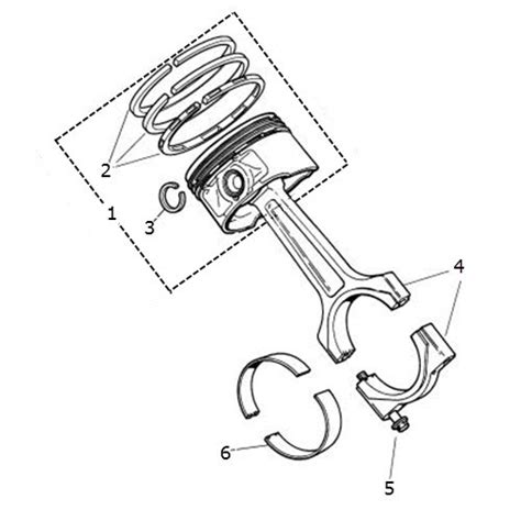 Piston And Connecting Rod V8 Terrys Jaguar Parts