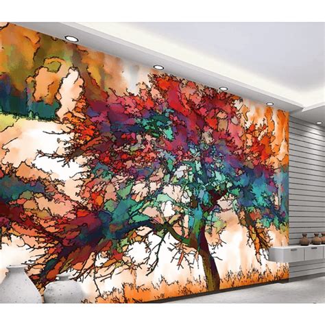 3d Wallpaper Color Tree 3 Wallpaper Mural Wall Mural Wall Murals