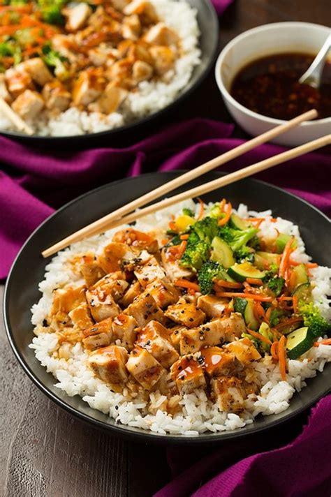 Check spelling or type a new query. Teriyaki Grilled Chicken and Veggie Rice Bowls - Cooking ...