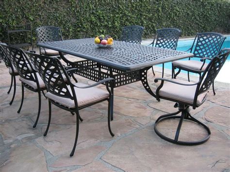 Check spelling or type a new query. Outdoor Cast Aluminum Patio Furniture 9 Piece Dining Set ...