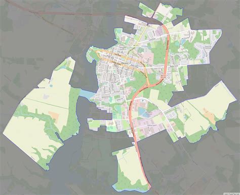 Map Of Denton Town Maryland
