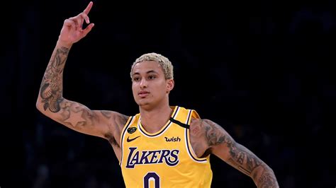 Power forward and small forward shoots: With LeBron James watching, Kyle Kuzma shows why he's ...