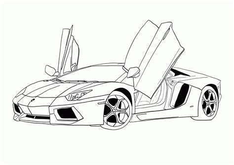 Printable Coloring Pages Cars