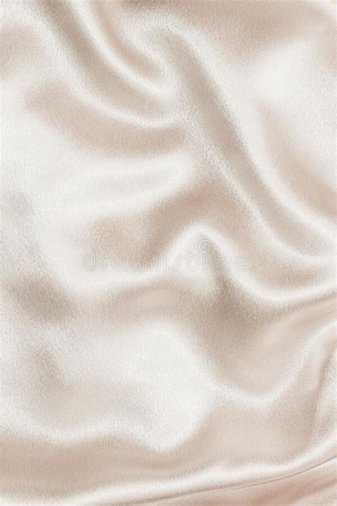Beige Silk Fabric Texture Satin Fashion Background For Content Stock