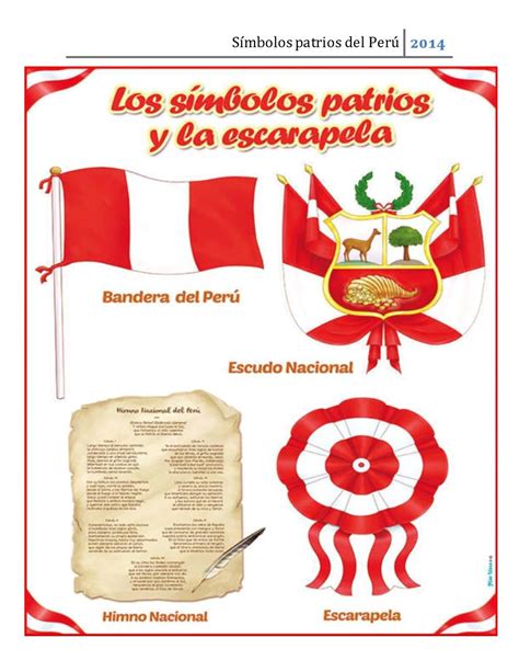 Dibujos De Los Simbolos Patrios Del Peru Simbolos Patrios Del Peru