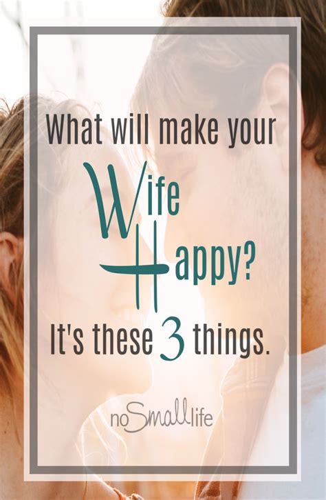 What Will Make Your Wife Happy Its These Things Make It Yourself