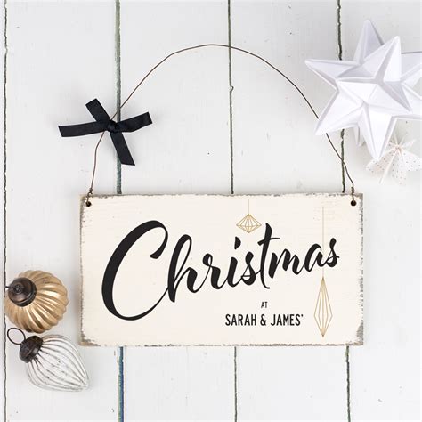 Personalised Christmas Sign Delightful Living
