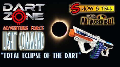 Dart Zone Adventure Force LIGHT COMMAND Firing Demo During The Eclipse