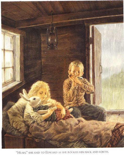 They were long and elegant (as they should be), but they were of uncertain origin. Hush from The Miraculous Journey of Edward Tulane by ...