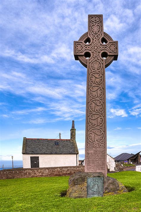Beautiful irish celtic wall cross. Celtic Cross On The Scottish Coast At North Berwick ...