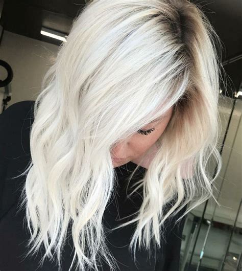 Icy Platinum Blonde With Shadow Root ROOTSE