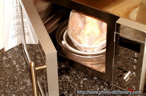 Signing out of account, standby. microwave oven - photo/picture definition at Photo ...
