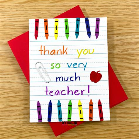 Handmade Teacher Appreciation Card Ideas Galuh Karnia458