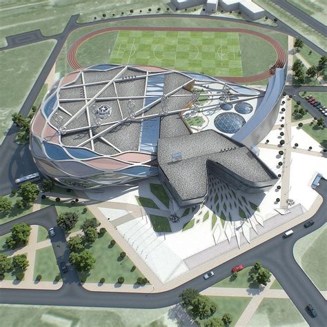 Image 25 of 47 from gallery of yangzhou southern sports park / pt architecture design. 3D asset Sports Complex 01 | CGTrader