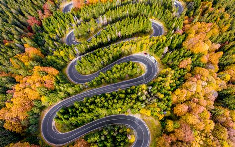 Winding Road Aerial View 4k Wallpapers Wallpapers Hd