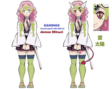 Mitsuri Demon Form Fanart By Kanon58 On Deviantart