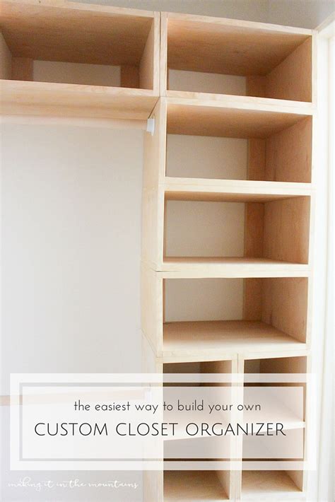 One of the last steps of the woodworking project is to take care of the finishing touches. DIY Custom Closet Organizer: The Brilliant Box System ...
