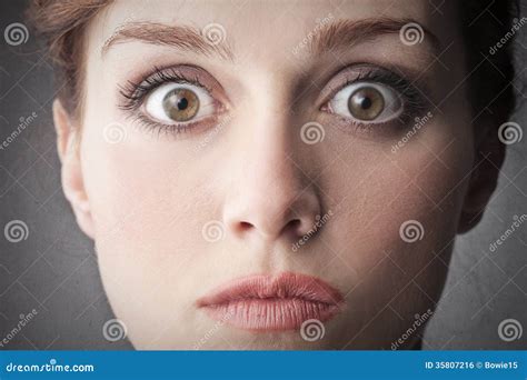 Opened Big Eyes Royalty Free Stock Image Image 35807216