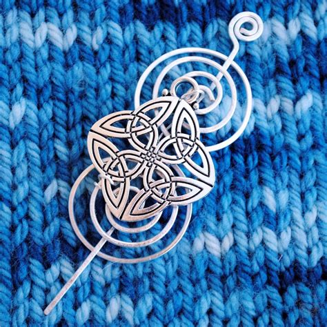 Celtic Knot Shawl Pin Charmed Silver Crafty Flutterby Creations