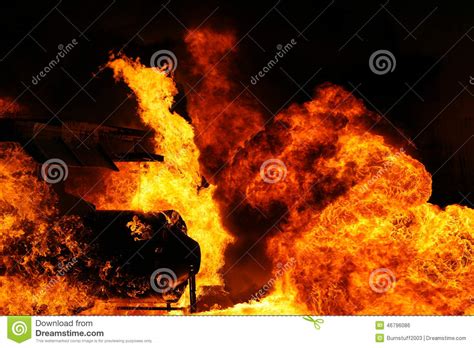 Fire Explosion With Sparks Over A Black Background Royalty Free Stock